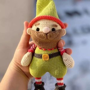 Snow concubine milk cotton 4 shares of 4 shares of coarse bag materials bag hook weaving Santa Claus doll