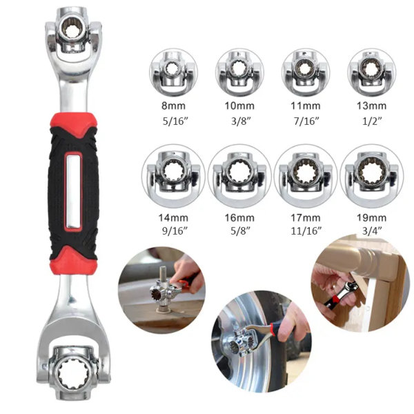 Hand Tool With Spline Bolts Torx 360 Degree Universal Tiger Socket Wrench For Furniture Car Repair