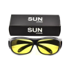 Hot Sale mens Day and night yellow driving car sports night vision binoculars glasses sunglasses