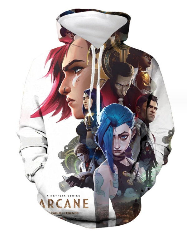Anime Sublimated Printed Hoodie Loose Leisure Hoodie Sweatshirt Fashion Long Sleeve Casual Sweatshirt Hoodies