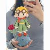 Little prince and his rose woven DIY material bag wool hook needle cute doll handmade handmade gift