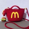 Wool hook McDonald's bag weaving DIY material bag homemade cute coin purse