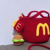 Wool hook McDonald's bag weaving DIY material bag homemade cute coin purse