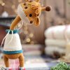 Giraffe Melvin Crooked Head Handmade DIY knitted hook needle wool cartoon doll bag