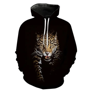 (Leopard Pattern)Men Clothing Fashion Clothing Sweatshirts Hoodies Pullover Clothes For Men