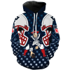 Unisex Christmas Santa Claus 3D Novelty Hoodies for Men Women Graphic Pullover Hooded Sweatshirt