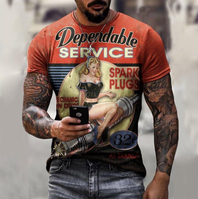 European and American summer popular cartoon print Modal short-sleeved Tshirt