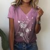 Women's Short sleeve butterfly 3D print new T-shirt