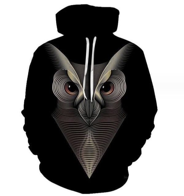 (Owl 3D Printing)Hoodie Sweatshirt Men Women Pullover Hoody Tops Casual Sportswear Tops (Owl 3D Printing)Hoodie Sweatshirt Men Women Pullover Hoody Tops Casual Sportswear Tops