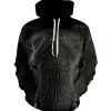 3D Printed Hoodies for Men High Quality Oversize Pullover Elephant Head