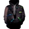 3D Printed Hoodies for Men High Quality Oversize Pullover Python bivittatus