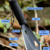 Garden digging tools Multi-function Hiking Survival spade garden shovel
