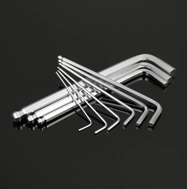 9PCS Metric Hex Key Set Allen Key Set Hexagon Head Ball Head L Shape Wrench Set