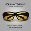 Hot Sale mens Day and night yellow driving car sports night vision binoculars glasses sunglasses