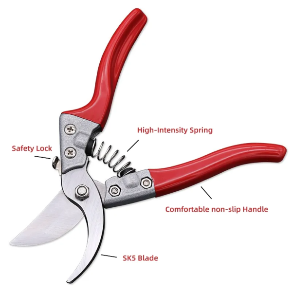 Professional garden tools thickened SK5 tree shears strong garden pruning scissors high quality potted pruning shears