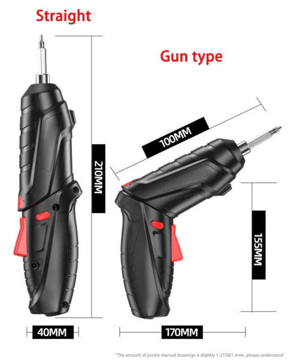 Power Tool set 47 accessories garden hand tools Electrical Screwdriver 3.6V Portable USB Charging tool box set