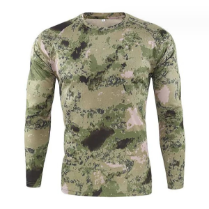 Men Outdoor Hunting Tactical Camping Combat Shirts Camouflage Quick Dry Round Neck Shirt Men Outdoor Hunting Tactical Camping Combat Shirts Camouflage Quick Dry Round Neck Shirt