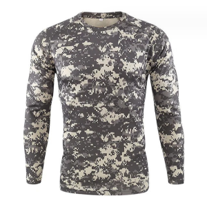 Tactical Outdoor Training Moisture-Wicking Long Sleeve Colored Camo T-Shirt Tactical Outdoor Training Moisture-Wicking Long Sleeve Colored Camo T-Shirt