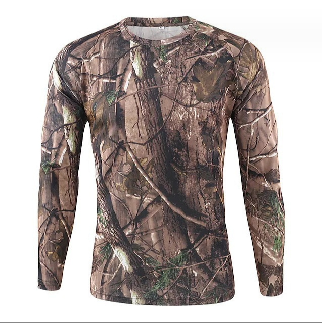 Lightweight High Quality Quick Dry Polyester Long breathable Sleeve T Shirt For Men