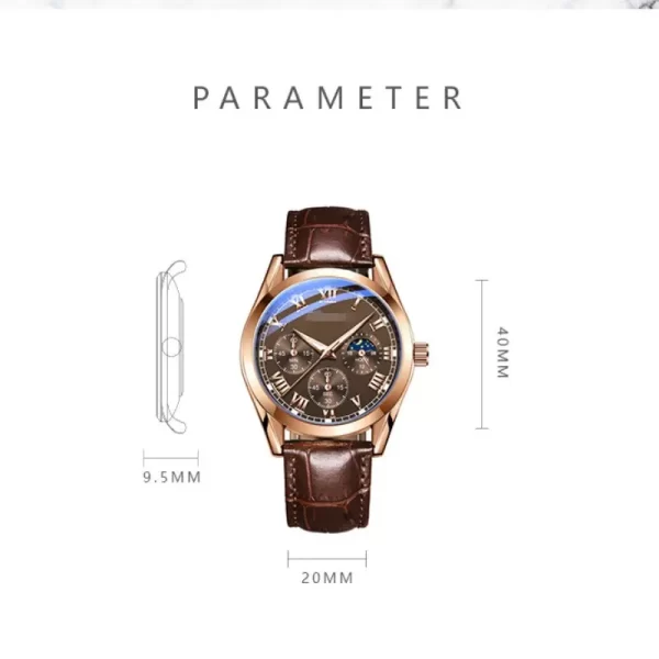 Foreign trade manufacturers spot wholesale Business men's skin belt quartz watch