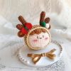Jie Die Handmade DIY Materials Bag Wool Hook Plots Christmas Elk Pendant Cute Police Give Girlfriends Gifts Girls