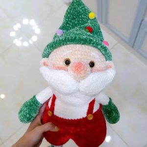 Snow concubine milk cotton 4 shares of 4 shares of coarse bag materials bag hook weaving Santa Claus doll