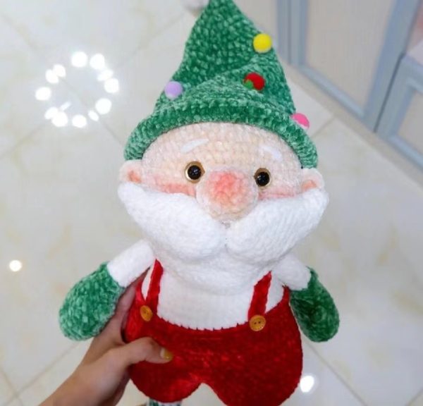 Snow concubine milk cotton 4 shares of 4 shares of coarse bag materials bag hook weaving Santa Claus doll