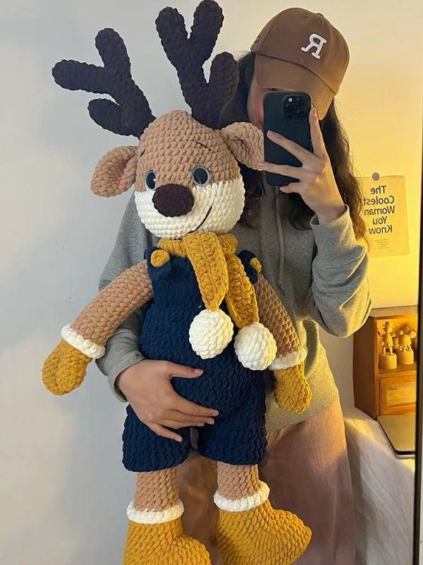 Wool hook needle DIY material bag handmade Oscar deer Christmas gifts to give girlfriends