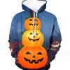 (Halloween Pumpkin)3D Printing Men's Pullover Hoodies Attractive Looking Hoodies