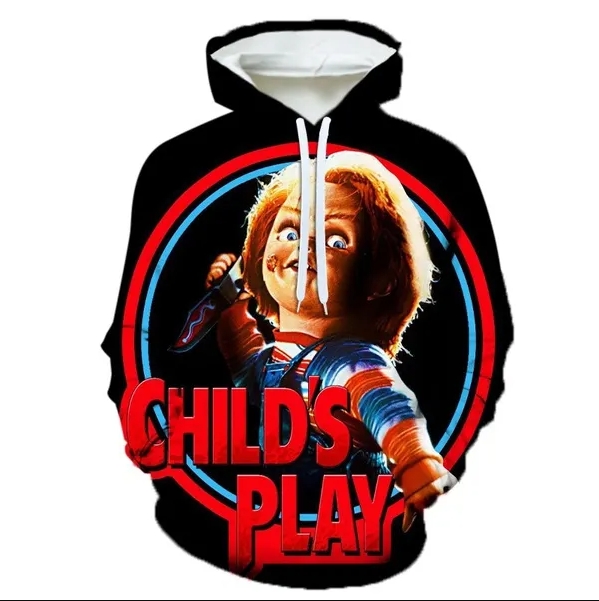 Polyester Hoodie 3D Printing Oversized Hoodie Men Sweatshirt Unisex(Red)