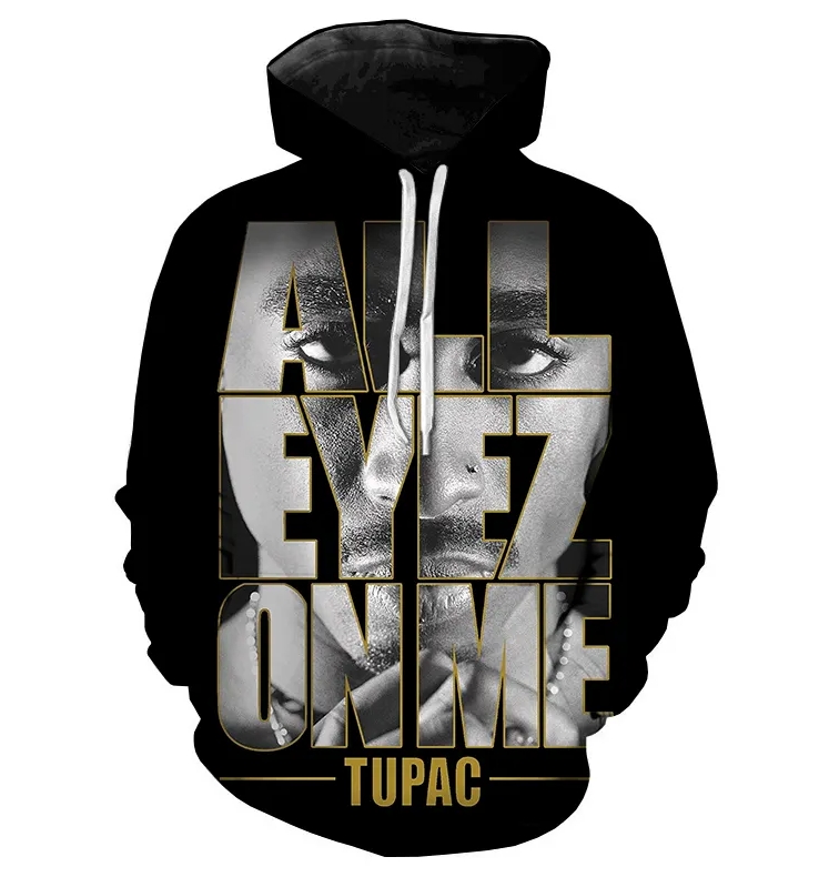 High Quality Streetwear Plus Size Cartoon Pullover 3D Printed Hoodies Unisex Hoodies Sweatshirts(Black)