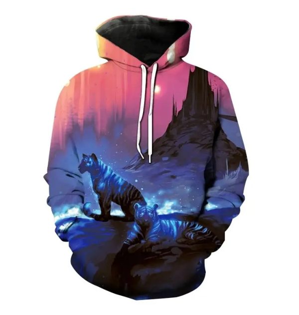 (Flower Cat)Hoodie Pullover Sweatshirt Cartoon Anime Hoodie for men and women