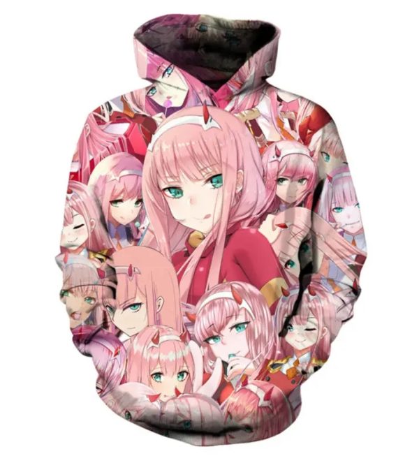 (Cute Gril)T-Shirts Spring Winter 3D Digital Printing Lovers' Hoodies Sweater Casual