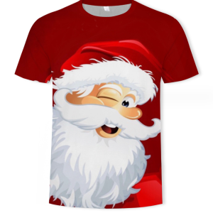 Anime Clothes Father Christmas T-Shirts 3D Tshirts Casual Christmas Gift Tshirt Printed Clothing