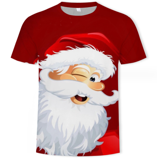 Anime Clothes Father Christmas T-Shirts 3D Tshirts Casual Christmas Gift Tshirt Printed Clothing