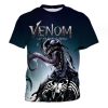 601 Venom 3D Printed Design O-NeckT Shirt For Men High Quality Polyester(Dark Blue)