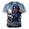 602 Venom 3D Printed Design O-NeckT Shirt For Men High Quality Polyester(Blue)