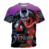 3D Printing Tees Graphic T Shirts Men Tops Fashionable Men's T-shirt(Venom)