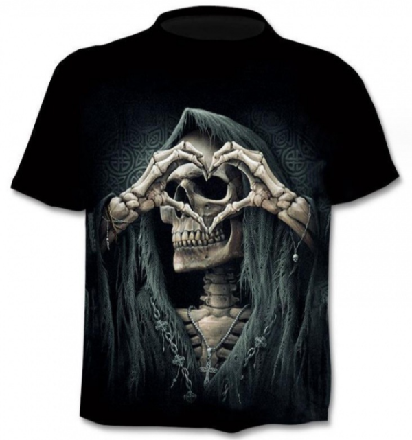 Tee for Anime My Hero Academia Cosplay Costume T-Shirt Cartoon T-shirt(Skull)