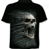 Anime Skull T shirt Short Sleeve Shirt Black Skull Short Sleeve