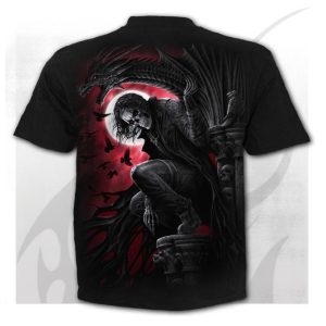 3D Short Sleeve Casual Quick Drying Men’s Polyester Digital Printing Printed O-neck(Wizard Dragon)